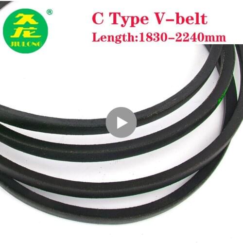 JIULONG C Type Industrial V Belt Black Rubber Drive C1830/1850/1880/1900/1930/1950/1980/2000/2032/2050 Inner Girth for Machine