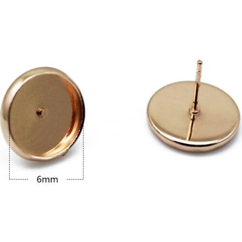 Beadsnice Brass Earring Setting Cabochon Earring Post Findings Diy Jewelry Making 33583