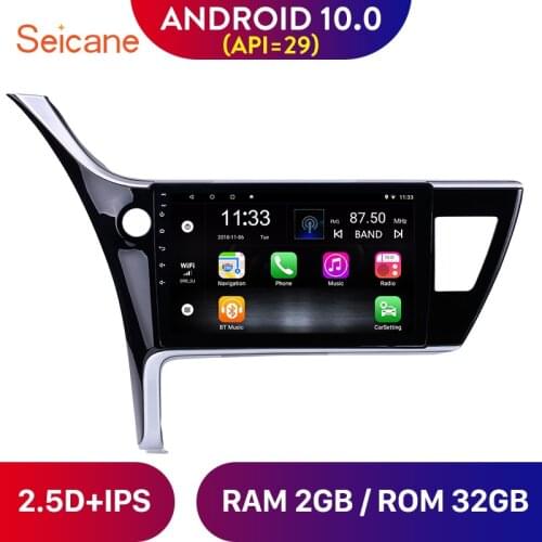 Seicane 10.1" Android 10.0 GPS Navi Multimedia Player for Toyota Corolla left hand drive Steering Wheel Control DVR Car Radio