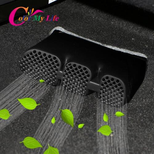 Color My Life 2Pcs ABS Rear Under Seat Outlet Air Conditioner Vent Grille Cover for Honda CRV CR-V 4th 2012-2016 Accessories