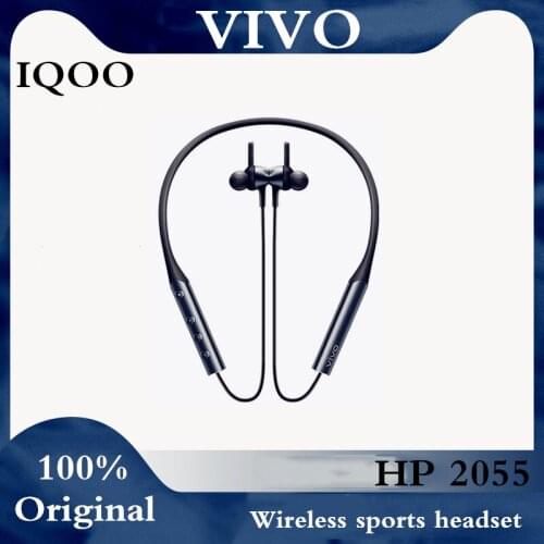 2020 IQOO new wireless Bluetooth sports headset neck type in-ear original, dustproof and waterproof