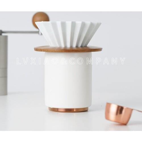 Origami Ceramic Coffee Dripper Hand Filter Cup Coffee Ceramic Cup Made in Japan Elegant & Modern Pour Over for 1-2/2-4 Cups