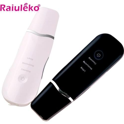 Skin Whitening Facial Skin Scrubber Electric SPA Gentle Blackhead Remover Ultrasonic Facial Cleaner Deep Face Lifting Massager