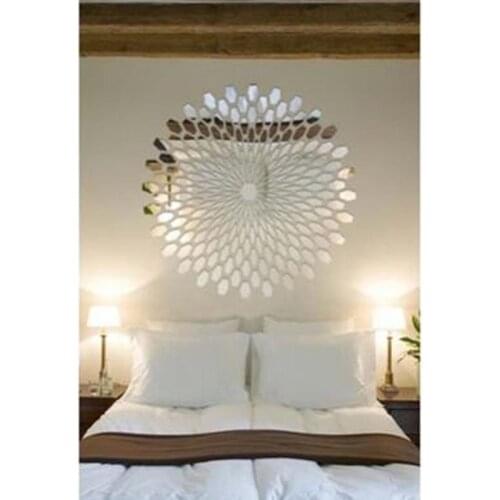 Useful Acrylic Square decorative mirror wall stickers environmentally high-quality Bathroom livingroom bedroom decorative mirror