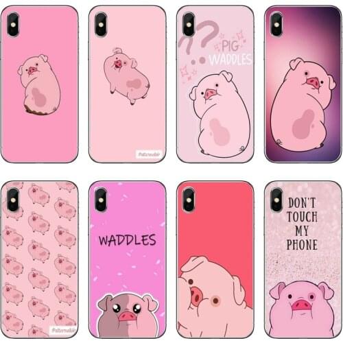 Pink pig Transparent Phone Case For iPhone 12 11 Pro Max Mini XS Max XR X 8 7 Plus 6 6S Plus 5 5S SE 2020