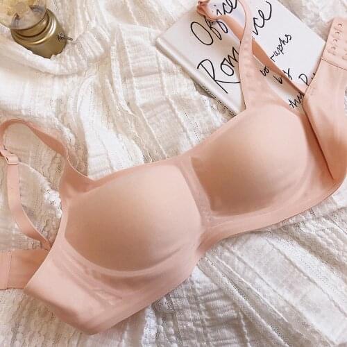 Wriufred Retro square collar bralette semi-liquid jelly strip lingerie no steel ring underwear thin section gathering latex bra