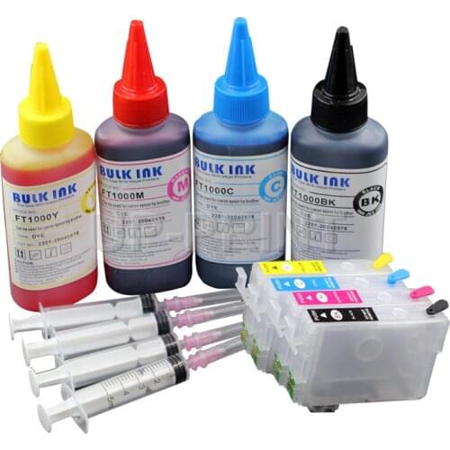 UP 1SET new FOR Europe T02W1 T502 T502XL Refill ink cartridges+ ink for Epson XP5100 XP5105 WF2865 WF2860 with auto reset chips