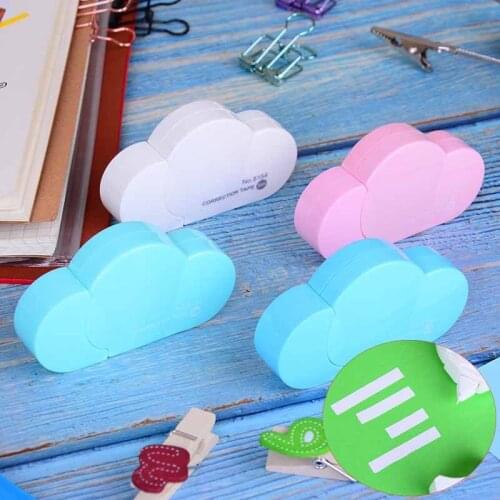 1 PC Cute Cloud Mini Small Correction Tape Korean Sweet Stationery Novelty Office Kids School Supplies Children 5M