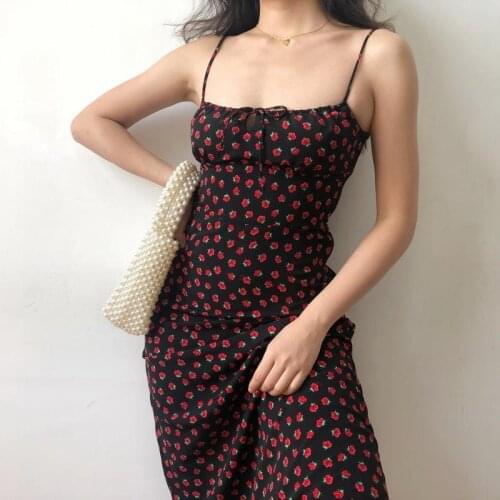 2021 Print Bodycon Dress Women Black Y2K Summer Hollow Out Sexy Sleeveless Spaghetti Strap Beach Midi Dresses Party