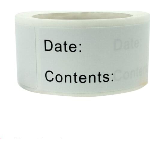 2021 1 inch * 3 inch 120 pcs/roll, kitchen food date label sticker