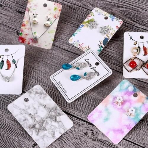 500pcs 5x7cm cards Newest Arrived Popular Earring Cards Paperboard Jewelry Display Cardboard Hot Fashion Design Card