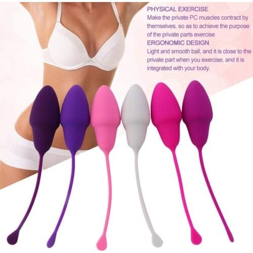 6 Pcs Vaginal Ben Wa Kegel Balls Vaginal Tightening Exercise Set For Women Safety Silicone Pelvic Repair Sex Toys Geisha Ball