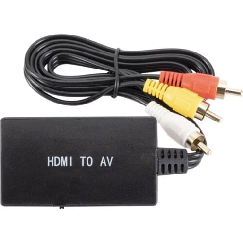 HDMI-compatible to AV Converter HDMI-compatible to Video Audio Adapter Supports PAL/NTSC for TV/DVD/Blu-ray Player/HD Box
