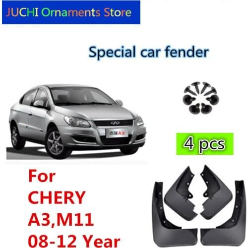 Car Fender Mudguard Splash Flaps Mud Guard Mudflap Accessories for Chery A3,Chery M11