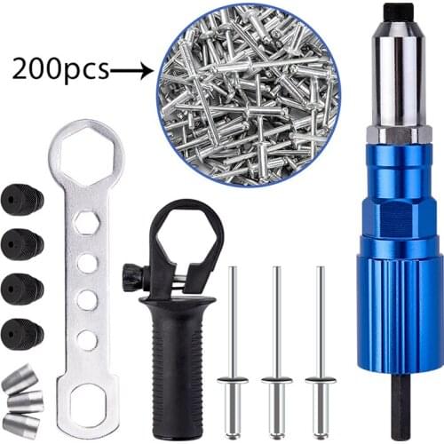Electric Rivet Nut Gun Riveting Tool Cordless Riveting Drill Adaptor Insert nut tool Multifunction Nail Gun Auto Rivet