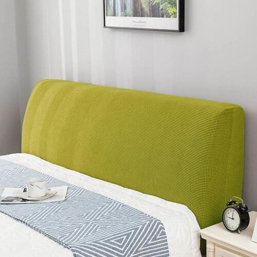 Fleece Spandex Bed Head Cover Thicken Headboard Cover Bed Head Back Protective Cover All-inclusive Headboard Bedspread