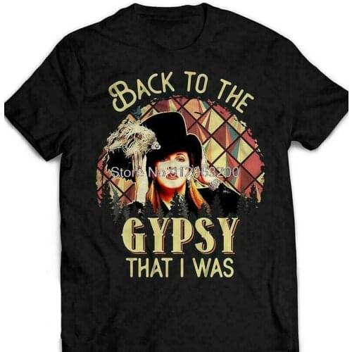 Stevie Nicks Rock On Gold Stevie Nicks Fleetwood Mac Rumours T-Shirt Vintage Tee Cotton Tshirt Hip Hop Tees Harajuku Streetwear