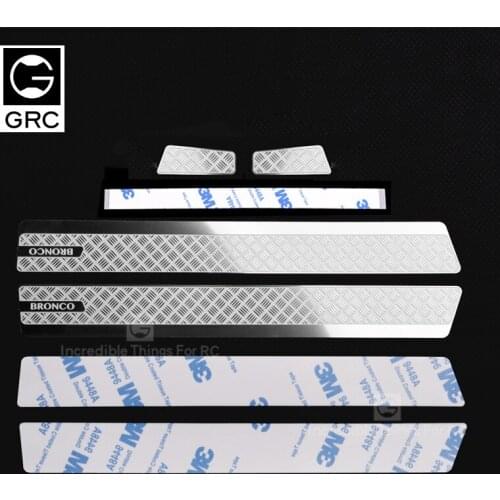 GRC trx4 Ford side skirt metal guard trx-4 Mustang shell skid plate for 1 / 10 RC tracked car metal upgrades