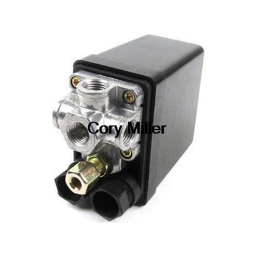 175PSI 12Bar 4 Port 1/4 G Air Compressor Pump Pressure Switch Control Valve