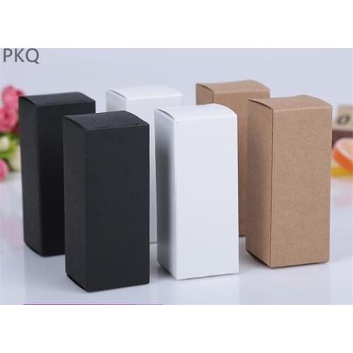 Small Paper Cardboard DIY Craft Candle Box 5/15/20/30/50/100ml Oil Bottle Packaging Gift Box Kraft Paper Tube Packing Box