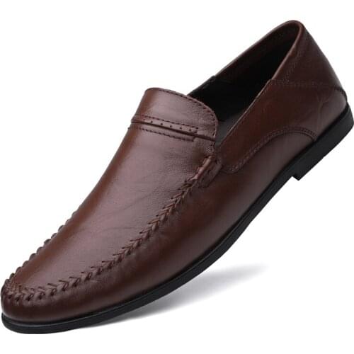 Fashion Peas Shoes Men Dress Shoes Handmade Brogue Style Paty Leather Wedding Shoes Men Flats Leather Oxfords Formal Shoes