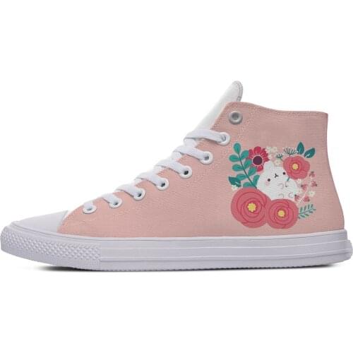 Cartoon molang Hot Cute Cool Fashion Casual Cloth Shoes Funny High Top Breathable Lightweight Sneakers 3D Print For Men Women