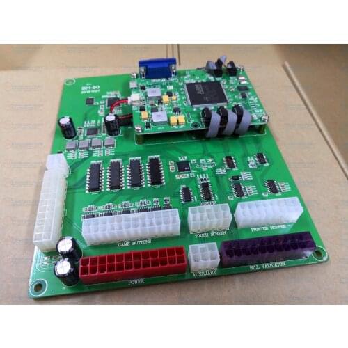 Newest Version All in 1 WMS 550 life of luxury slot game board,casino game PCB touch screen play the game support bill accepter