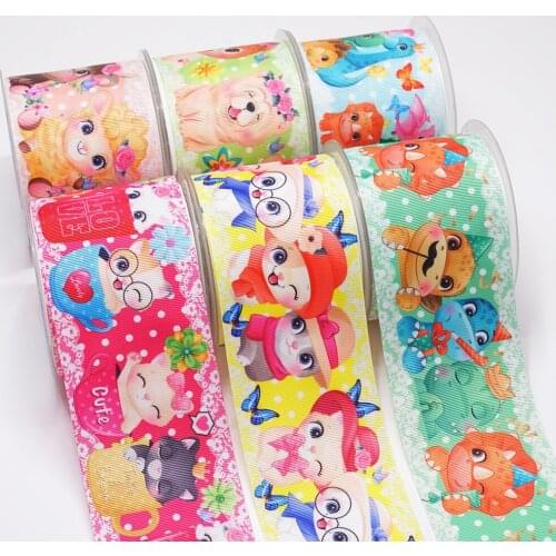 DIY Handmade Materials Printed Grosgrain Ribbon 50 Yard Per Size 54641