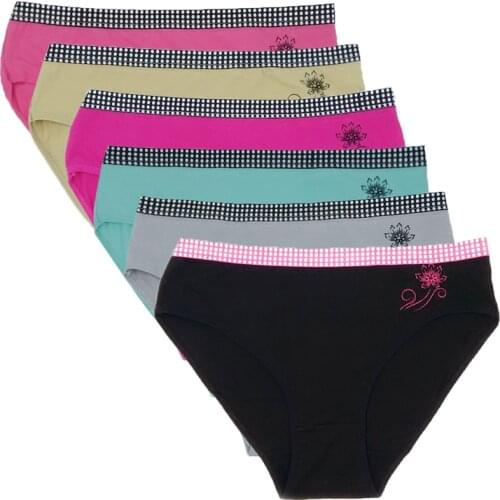 Women Panties Cotton Mid Waist Briefs Sexy Underwear Ladies Knickers Large size Intimates Female Sexy Lingerie Plus size 4XL