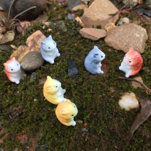 ZOCDOU 3 Pieces Mouse Rat Mice Zakka Desk Table Display Model Small Statue Little Figurine Crafts Figure Ornament Miniatures DIY