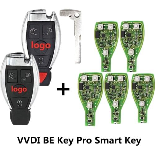 5pcs Xhorse VVDI BE Key Pro Improved Version with Smart Key Shell 3+1 Button for B-enz with logo