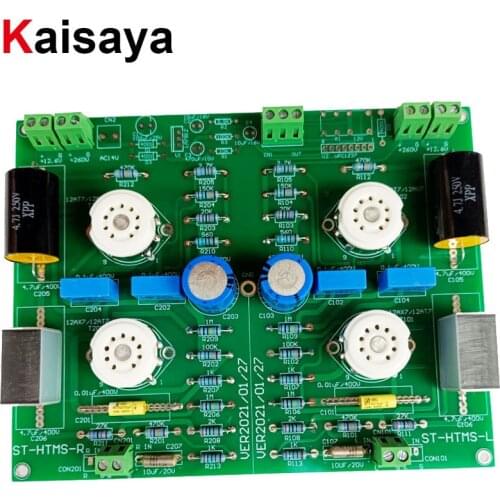 12AX7/12AT7/12AU7 stereo Tube Power Amplifier Board symmetrical design Refer to Hetian Maos circuit T0368