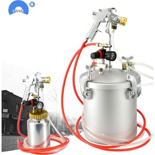 2L/10L Colorful Paint Water-in-Water Spray Gun Marble Paint Latex Paint Stone Paint Pressure Tank Barrel Ejection Gun