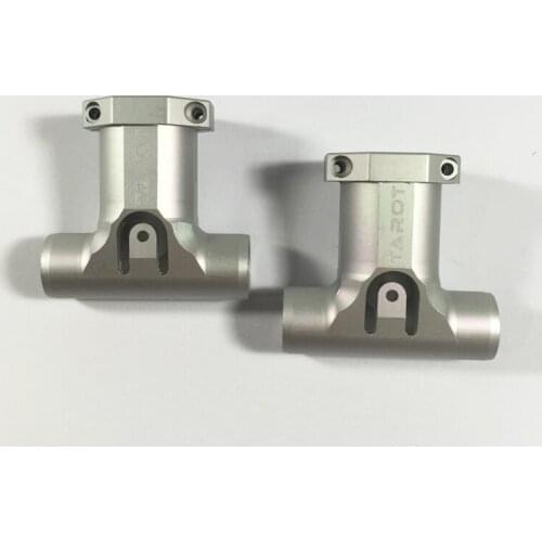 2pcs Tarot RC T Type Mount Quadcopter Part Tarot 650 680 16mm to 10mm Metal Landing Gear adapter carbon fiber tube diy drone kit