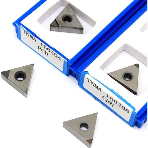 2PCS TNMA160404 160408 PCD CBN Diamond Inserts External Turning Tool TNMA 160408 Inserts CNC Lathe Cutter Tools Turning Inserts