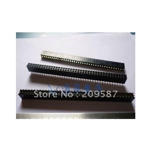 20pcs Pitch 2.54mm 2x40 Pin Female Double Row Pin Straight Header Strip