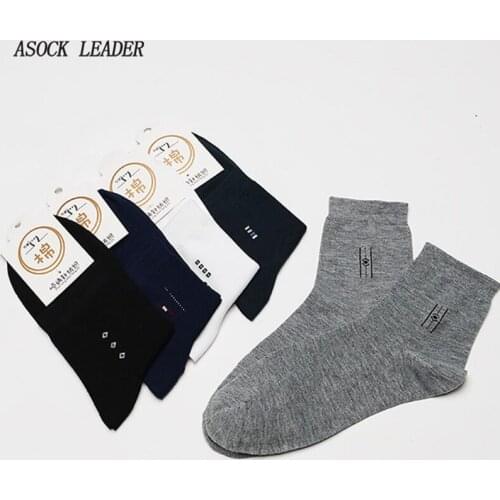 5 Pairs/Lot Spring&Summer New Bamboo Fiber Cotton Mens Thin Business Short Socks Durable Anti-Odor Sweat Absorption Socks