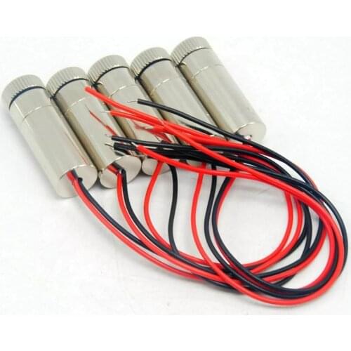 5pcs Adjustable 650nm 50mw Dot Red Laser Diode Module Focusable Head 12*30mm