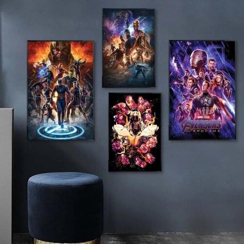 Diamond Embroidery Marvel Avengers Superhero The Film Poster Iron Man Spiderman 5D Diamond Painting Mosaic Rhinestone Picture