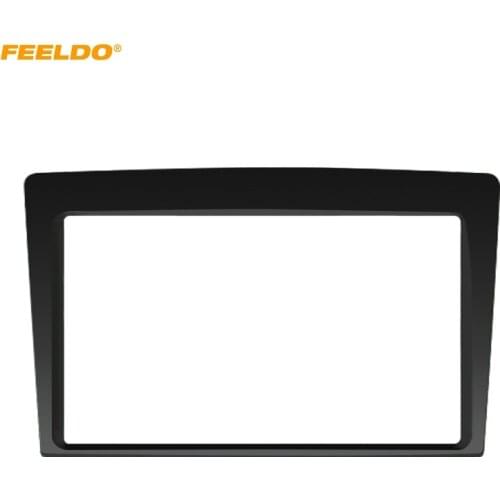 FEELDO Car Refitting CD DVD Radio Fascia Frame for PROTON SATRIA NEO 2010 2DIN Stereo Dash Face Plate Frame Panel Mount Kit