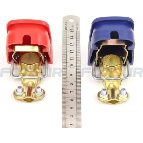 FOXSUR 12V Car Battery Quick Release Connector, Battery Fast Disconnect Terminal Connector, Car battery jump start Connector