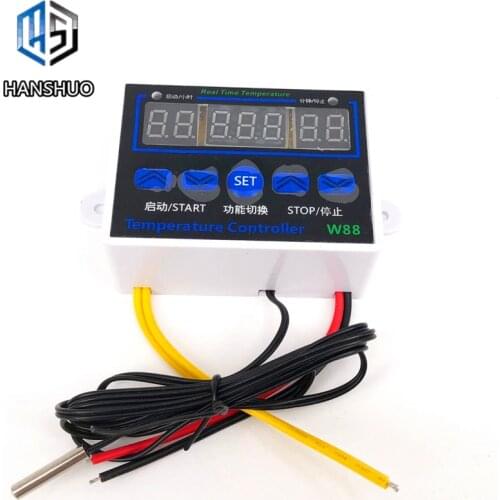 W88 12V/220V 10A Digital LED Temperature Controller Thermostat Control Switch Senso