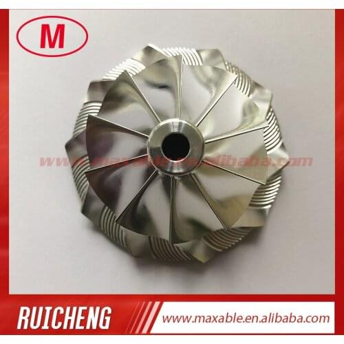 GT15-25 37.75/52.00mm 10+0 blades turbocharger billet/milling/aluminum 2618 compressor wheel