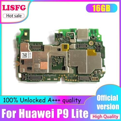 100% Unlocked Original For Huawei P9 Lite Motherboard 16GB For Huawei P9 Lite Motherboard Logic Board with full chips mainboard