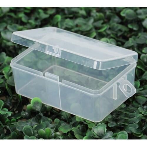 New Home Storage R555 Rectangular Small Box Plastic Box Clear Plastic Transparent Packaging Box Packing Box With Cover Hook
