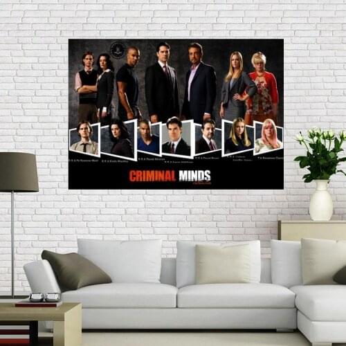 New style Criminal Minds Custom Silk Canvas 27X40cm 30x45cm DIY poster the best gift for kids room Drop Shipping