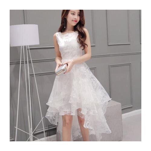 Clobee Women Dress 2018 Robe Summer Sexy Ladies Sleeveless Floral Lace Dress Women Elegant Vintage Ball Grown Party Dresses