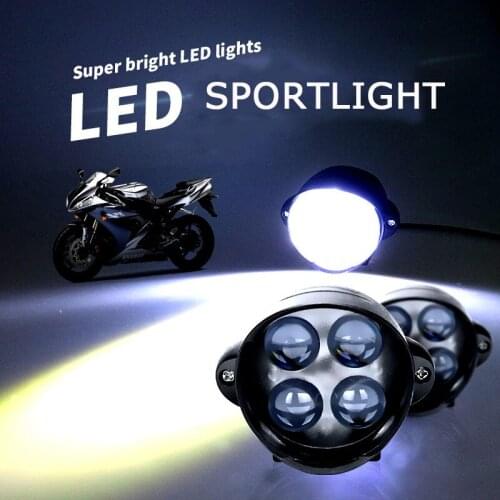 Headlight Motorcycle Front Light Motorbike Lamp Head Light Spotlight External Waterproof Super Bright Scooter fog spot head lamp