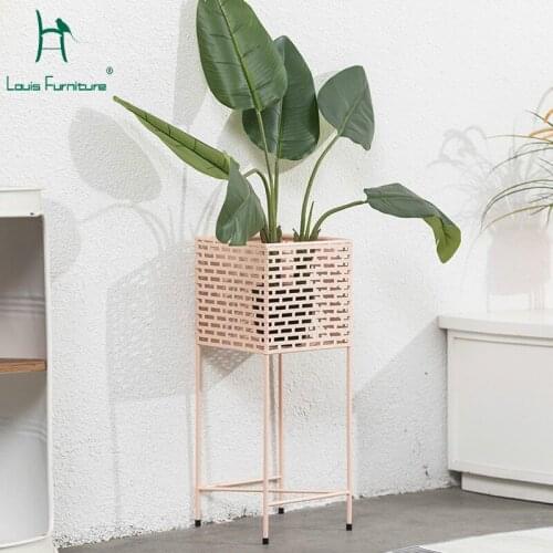Louis Fashion Plant Shelves Simple Nordic Modern Minimalist Living Room Landing Iron Art Balcony