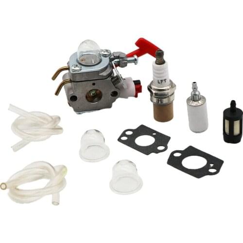 QHALEN Carburetor Carb Assembly Spark Plug Air Filter Kit for WT-458-1 WT-220 WT-318 WT-318X A03002 A04445A A07139 Chainsaw